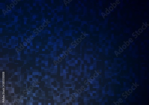 Dark BLUE vector pattern in square style. © Dmitry