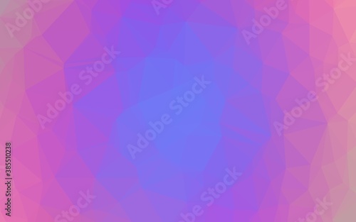 Light Pink, Blue vector blurry triangle texture.