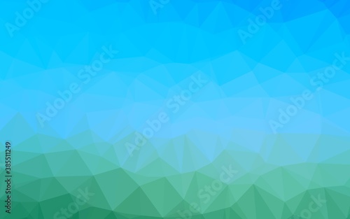 Light Blue, Green vector low poly texture.