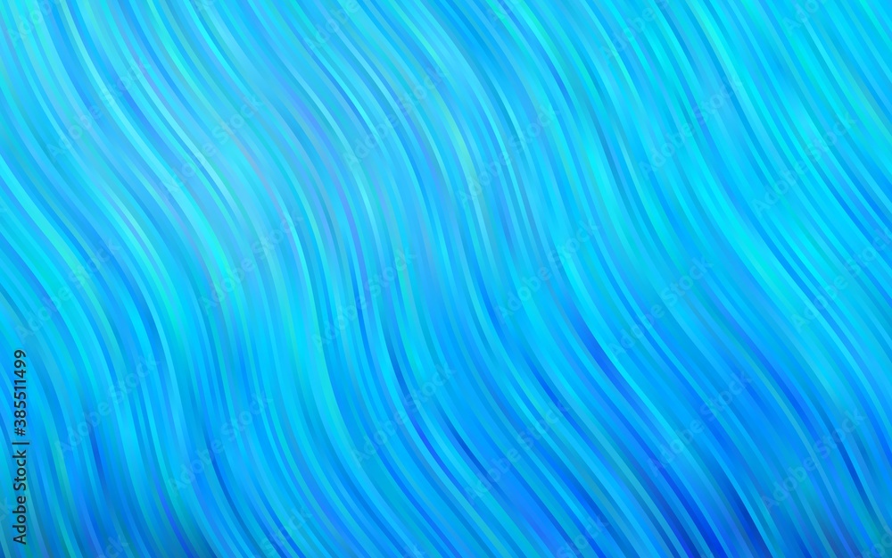 Light BLUE vector template with lines, ovals. Light BLUE vector template with lines, ovals.