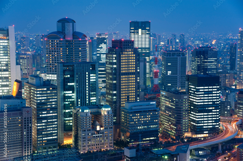 Obraz premium 西梅田夜景