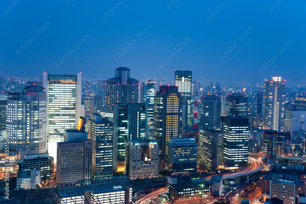 Obraz premium 西梅田夜景