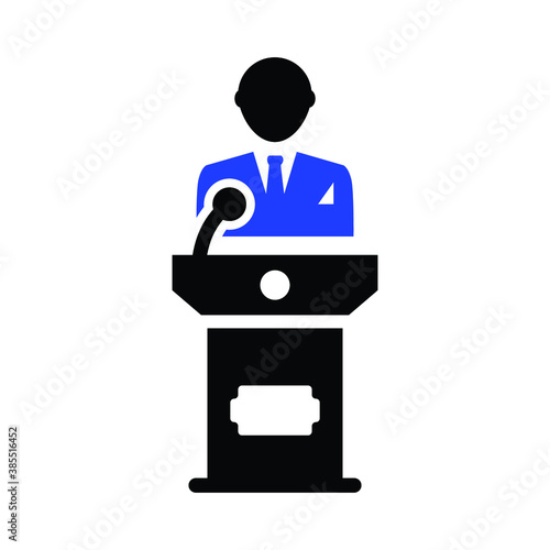 Lecturer Icon Public Speaking Speaker Icon