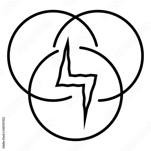 Power energy icon vector illustration