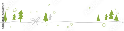 Schleife Tannenbaum Christbaum Tannenbaum Band Banner Sterne Stern Weihnachten Grün Grau