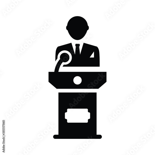 Lecturer Icon Public Speaking Speaker Icon