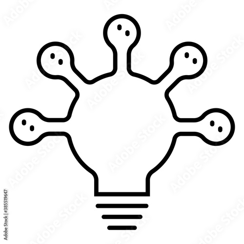 Network line icon vector illustration