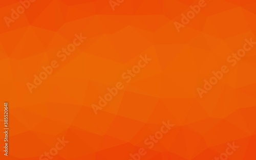 Light Orange vector abstract polygonal cover.