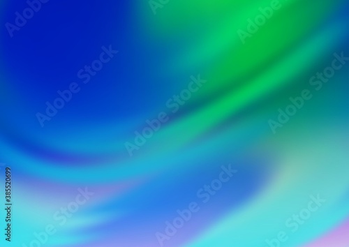 Light Blue  Green vector glossy abstract background.