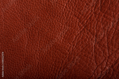 The texture of genuine leather is red brown. Background