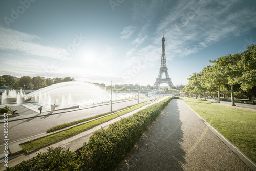 sunny morning, Paris, France