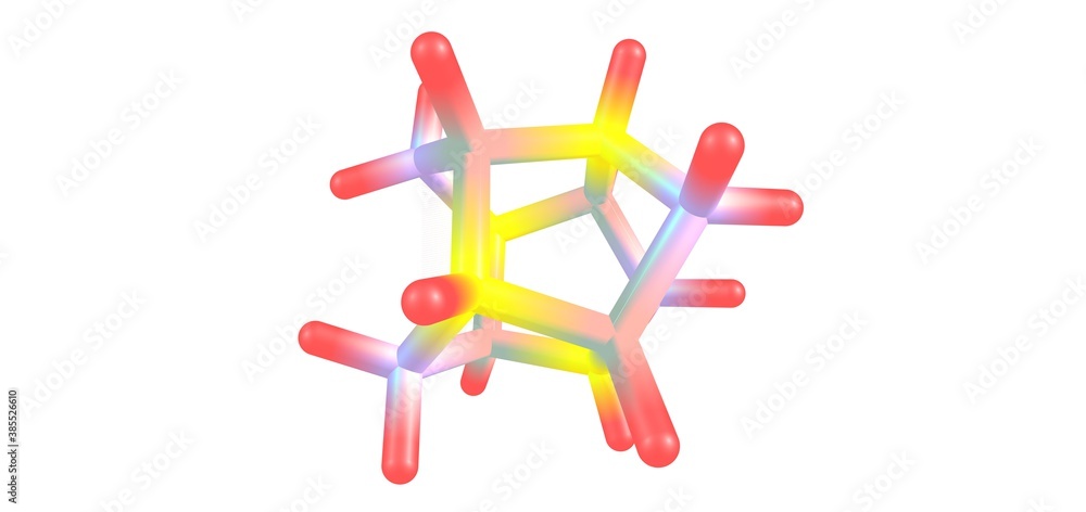 Boron nitride nanocage molecular structure isolated on white Boron nitride nanocage molecular structure isolated on white