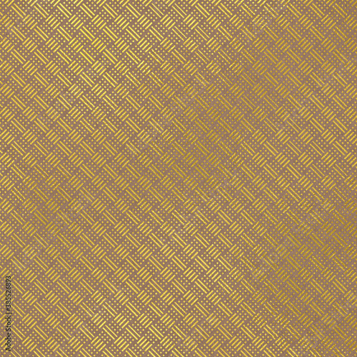 Gold Metallic Pattern on Kraft Paper Texture Background, Digital Paper