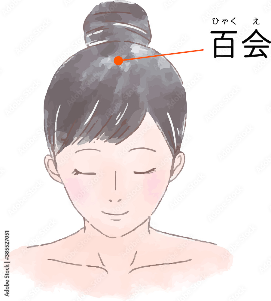 ツボ 経穴 百会 の手描き風イラスト Stock ベクター Adobe Stock ツボ 経穴 百会 の手描き風イラスト Stock ベクター Adobe Stock