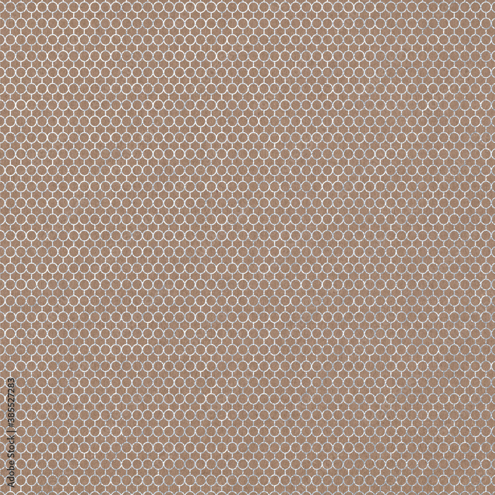 Silver Metallic Pattern on Kraft Paper Texture Background Silver Metallic Pattern on Kraft Paper Texture Background