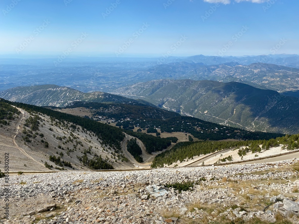 Naklejka premium Vallée du du sommet du Mont Ventoux