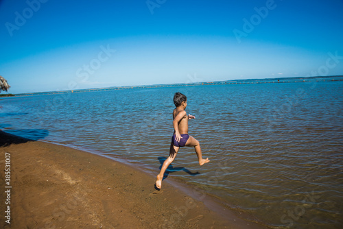 running on the water