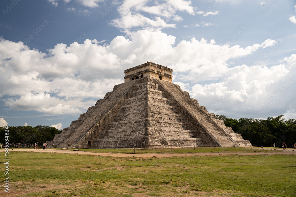 One and only, beautiful 
Chichen Itza pyramid.