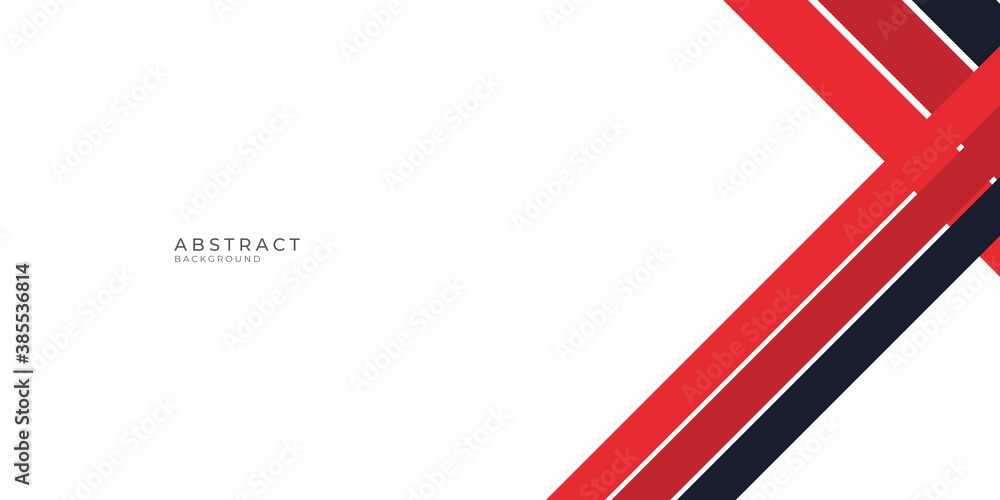 Modern blue red black presentation background on white background with arrow border Modern blue red black presentation background on white background with arrow border