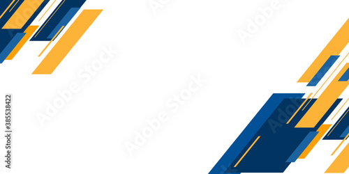 Dark blue orange shiny triangle abstract background vector presentation design with modern and futuristic corporate concept 