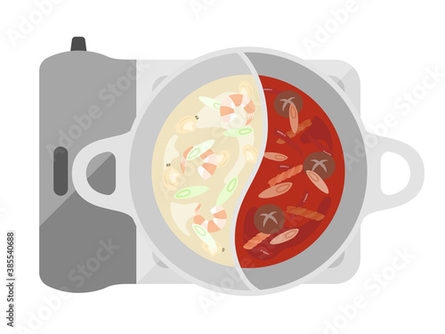 火鍋料理のイラスト