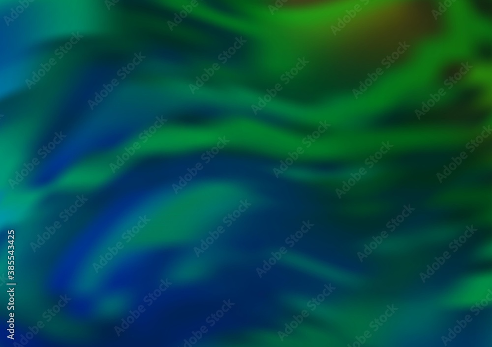 Obraz premium Light Blue, Green vector abstract bokeh pattern.