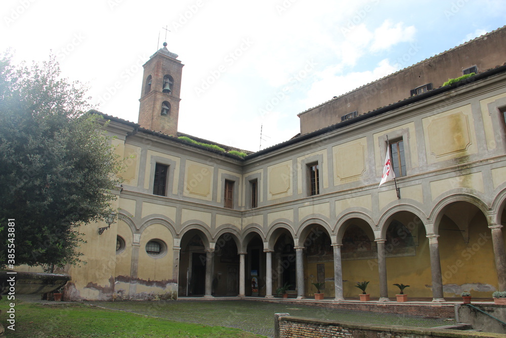 An of many ancient churches in Rome, Church of Saint Onuphrius 'al Gianicolo, travel photo An of many ancient churches in Rome, Church of Saint Onuphrius 'al Gianicolo, travel photo