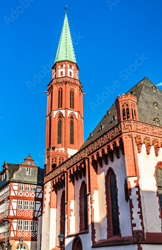 Old St Nicholas Church at the Romerberg in Frankfurt am Main, Germany