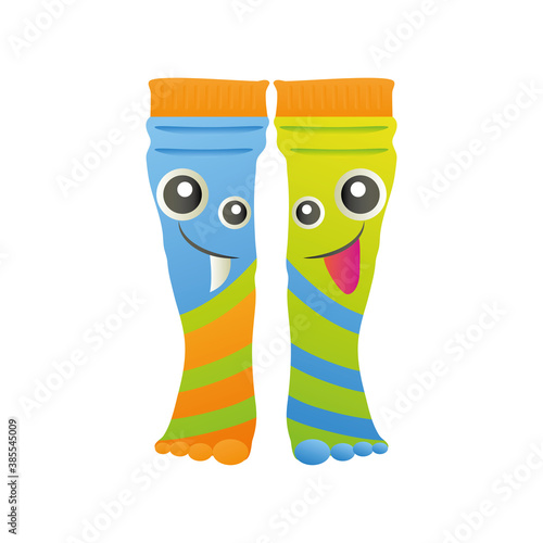 world down syndrome day, colored socks with funny faces