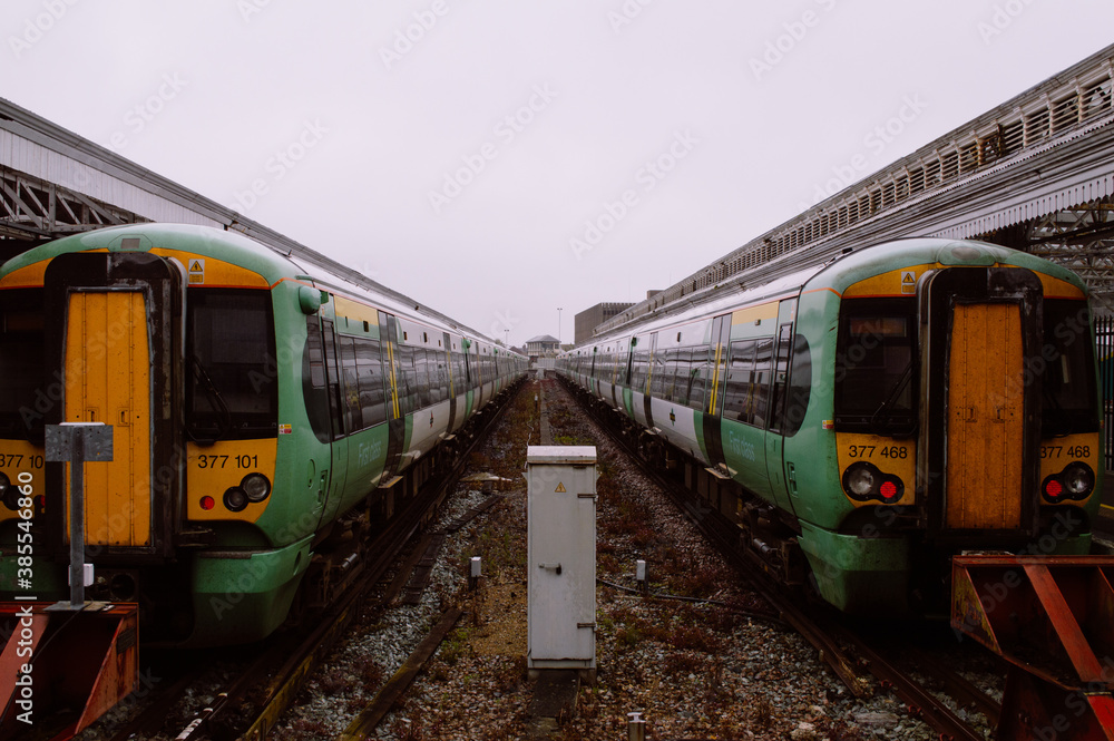 Fototapeta premium train on the railway