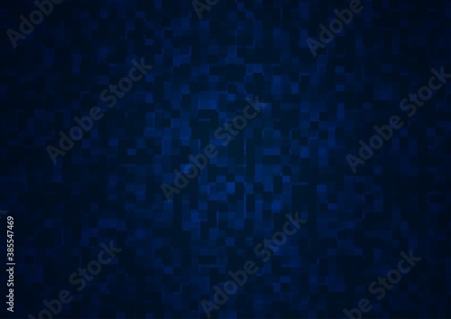 Dark BLUE vector backdrop with rectangles, squares. © Dmitry