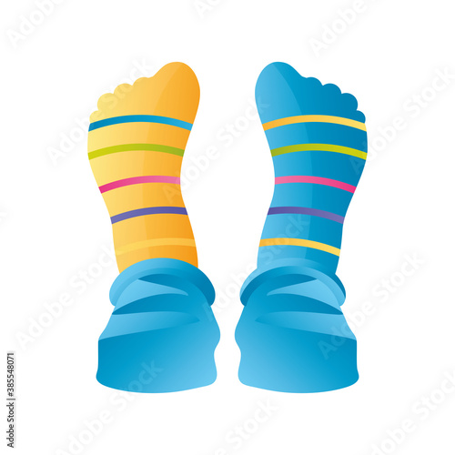 world down syndrome day, socks yellow blue and striped