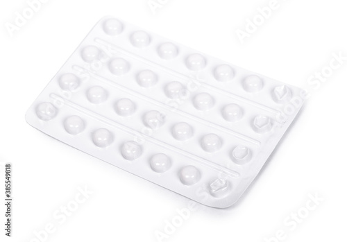Used blister pack pills