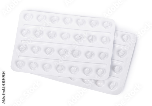 Used blister pack pills