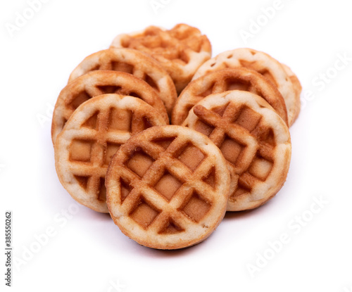 Group of small round waffles