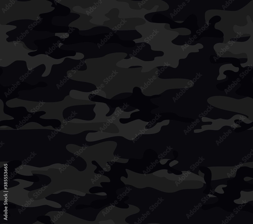 Black vector camouflage seamless vector background street pattern for printing clothes.
Black vector camouflage seamless vector background street pattern for printing clothes.