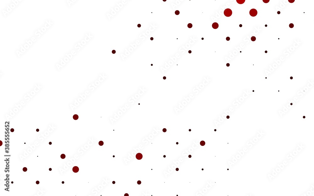 Light Red vector layout with circle shapes. Light Red vector layout with circle shapes.
