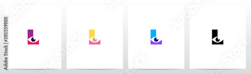 Eyes On Letter Logo Design L