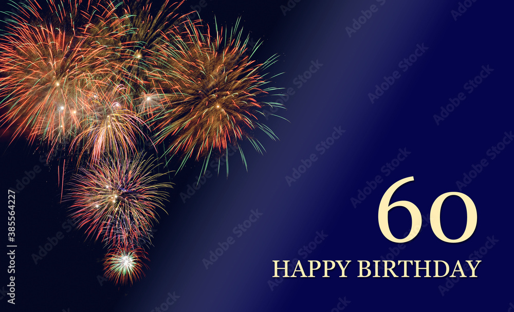 Foto de congratulations happy birthday to the 60th birthday do Stock ...