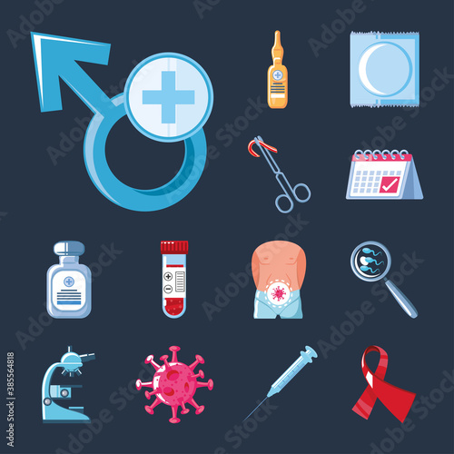sexual health sexuality protection medical equipment and others icons