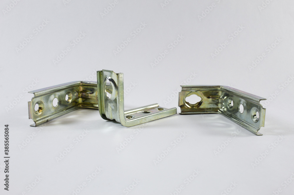 Suporte de metal com fundo branco Suporte de metal com fundo branco