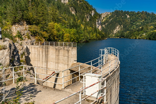 Dam on the Zaovine lake in Serbia photo