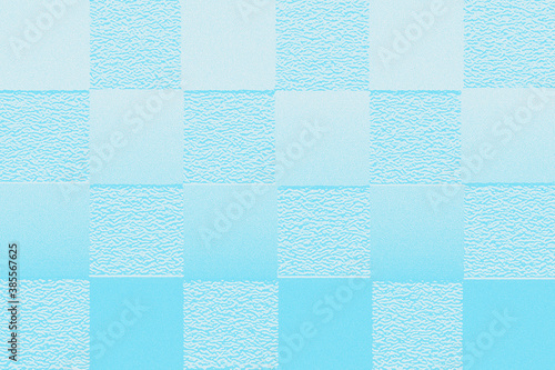 Icy blue ombre checkerboard pattern, space for text, copy, concept for winter, cold weather, Christmas, holiday season