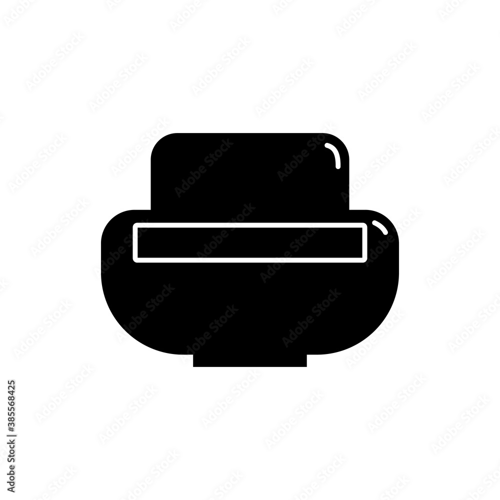 Cosmetic container. Plastic cosmetic jar product. Oil, mask, cream. Illustration design in the form of silhouette with thin white lines.Isolated icon in flat style on white background Cosmetic container. Plastic cosmetic jar product. Oil, mask, cream. Illustration design in the form of silhouette with thin white lines.Isolated icon in flat style on white background