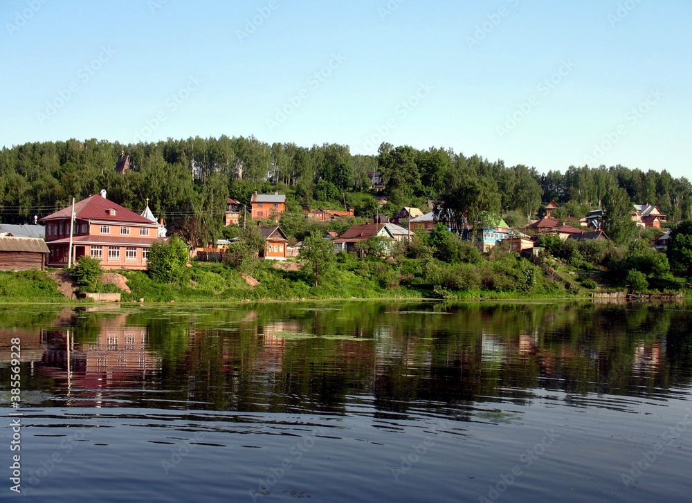 Russia, Ivanovo region, small town of Ples, Volga river