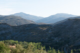 Mountainous landscape of Contraviesa in southern Spain
