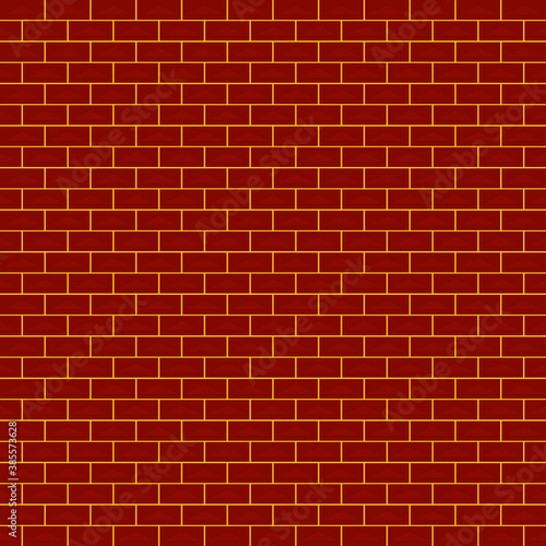 Brown colorful brick wall abstract background with light geometric texture wallpaper concrete backdrop pattern seamless vector illustration graphic design 