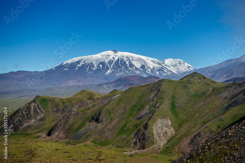 Volcanic landscape in the vicinity of Plosky Tolbachik volcano