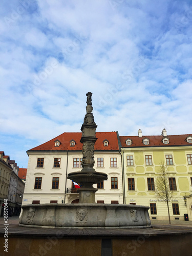 the street in Old Town of Bratislava, Slovakia