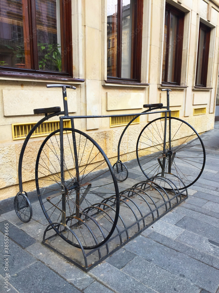 the street in Old Town of Bratislava, Slovakia